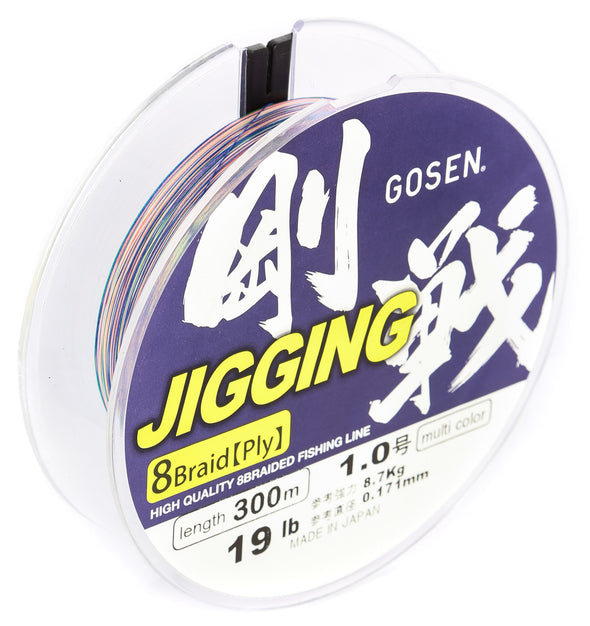 J300510 - GOSEN Jigging Braid 8 ply PE 1.0 300m