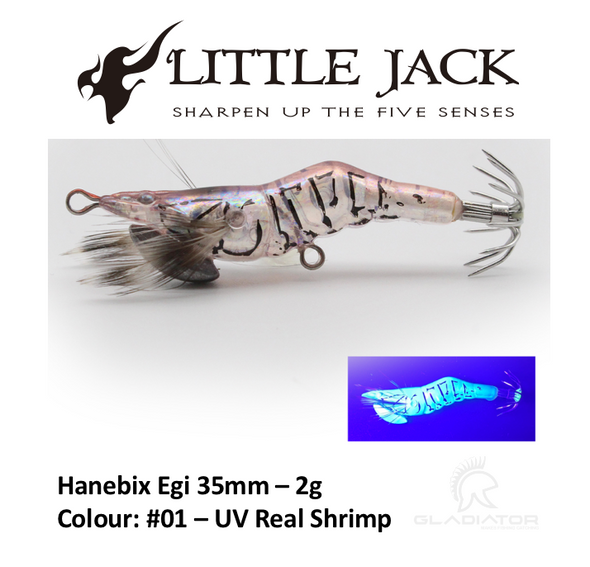 Little Jack Hanebix Egi 35mm - #01 UV Real Shrimp