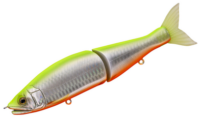 Gan Craft Jointed Claw 148F #AS-10 Chartreuse and Orange