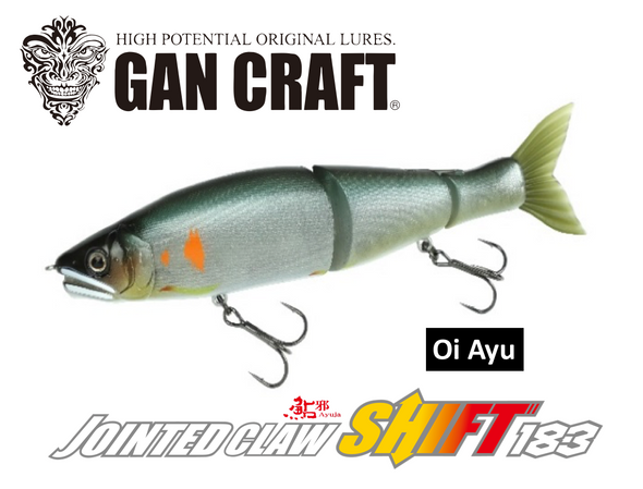 Gan Craft Jointed Claw Shift 183mm Swimbait - AI04 Oi Ayu