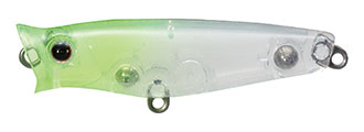 Tackle House Shores Popper 44mm colour #46 Clear chartreuse head